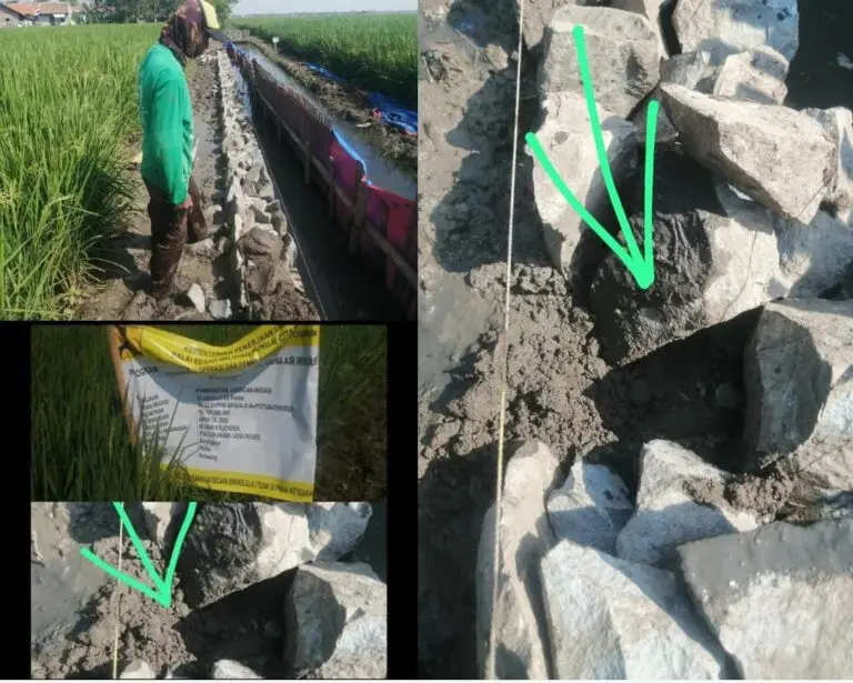 Diduga Demi Raup Keuntungan Lebih, Proyek Irigasi P3A TGAI DI Desa Karang Jaya Curi Volume