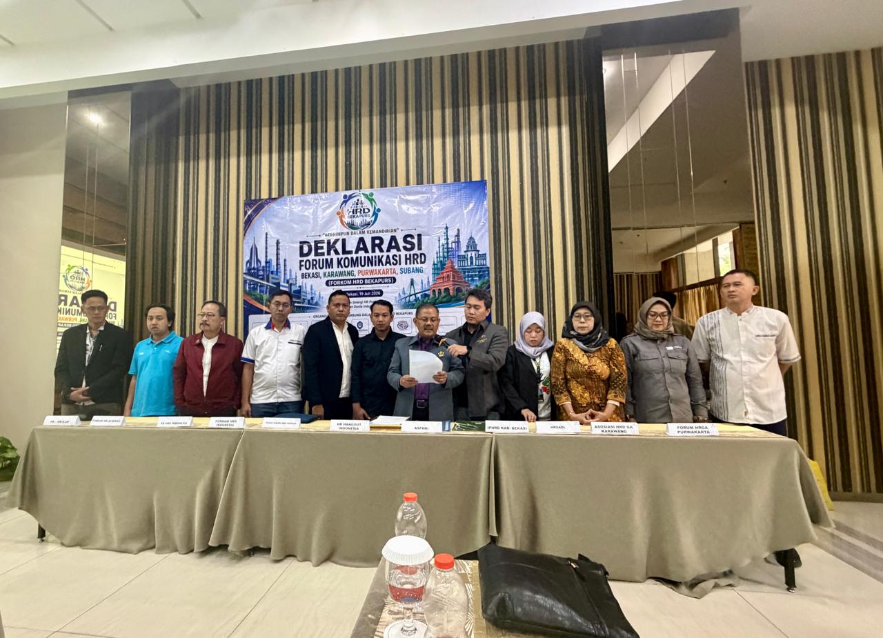 Deklarasi FORKOM HRD BEKAPURS Dorong Kemajuan Hubungan Industrial Berkelanjutan Nasional