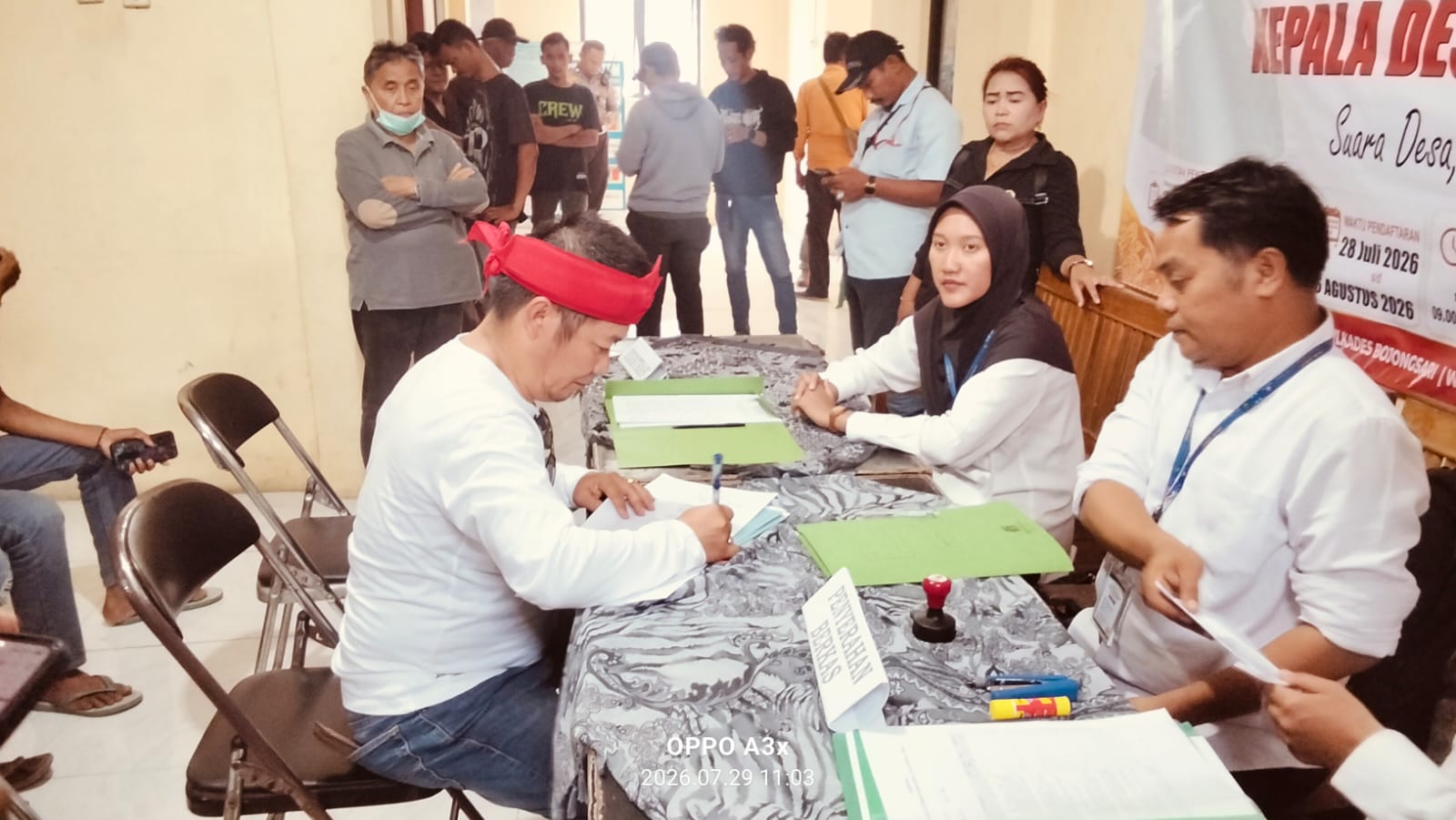 Mulyana S Muslim Resmi Mendaftar Sebagai Calon Kepala Desa Bojongsari