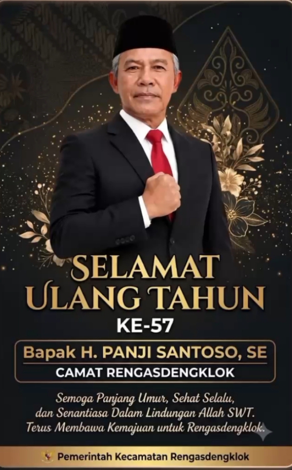 Pemimpin Redaksi Tinta Merah Click Ucapkan Selamat Ulang Tahun ke-57 untuk Camat Rengasdengklok
