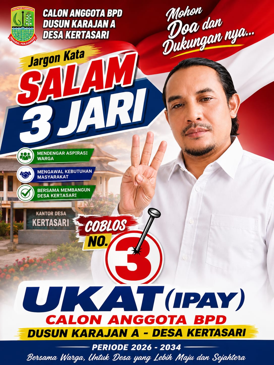 Calon BPD Desa Kertasari UKat (IPAY)Sampaikan Komitmen Membangun Desa yang Maju, Transparan, dan Sejahtera