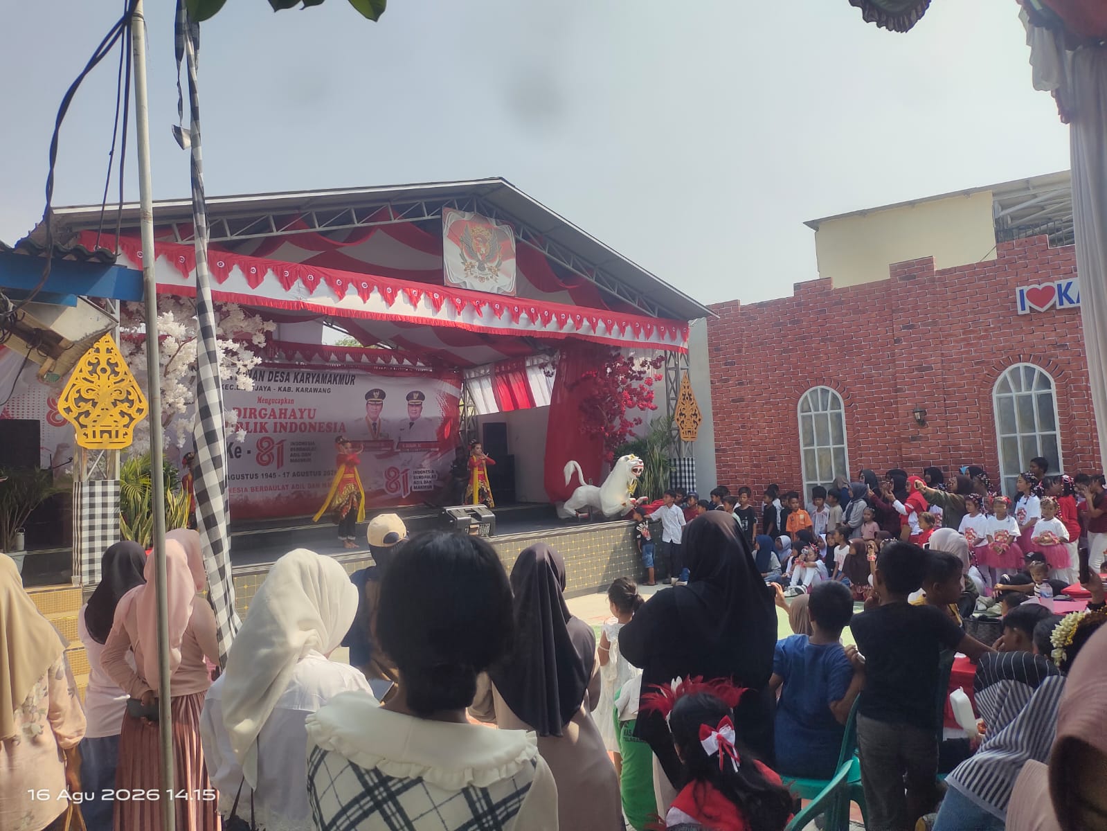 Dalam Rangka Memeriahkan HUT RI Ke 81 TH. Kades Karyamakmur Gelar Berbagai Perlombaan