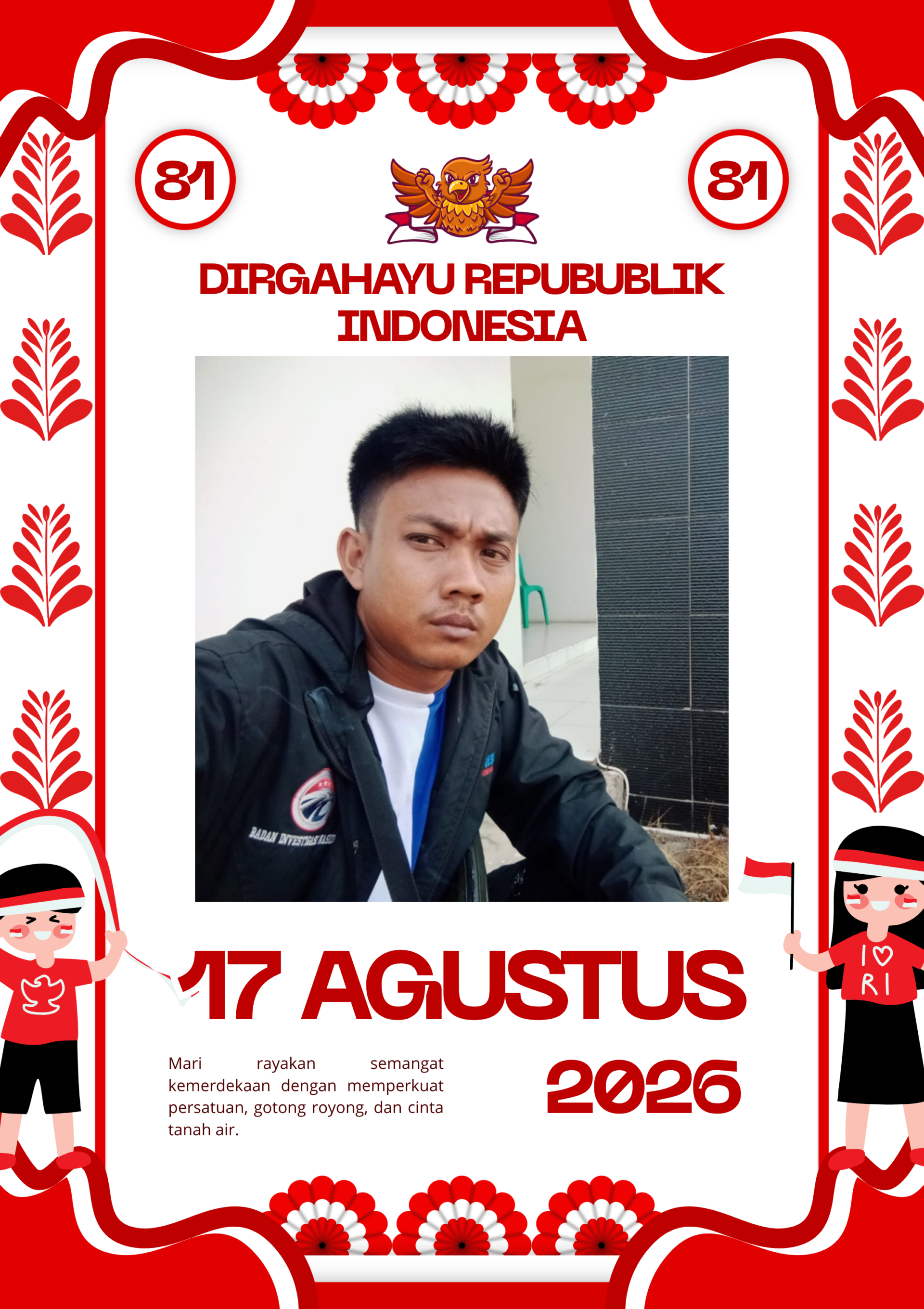Pimpinan Redaksi Tinta Merah Click Ucapkan Selamat HUT RI ke-81, “Semangat Membangun dan Mengabdi untuk Negeri”