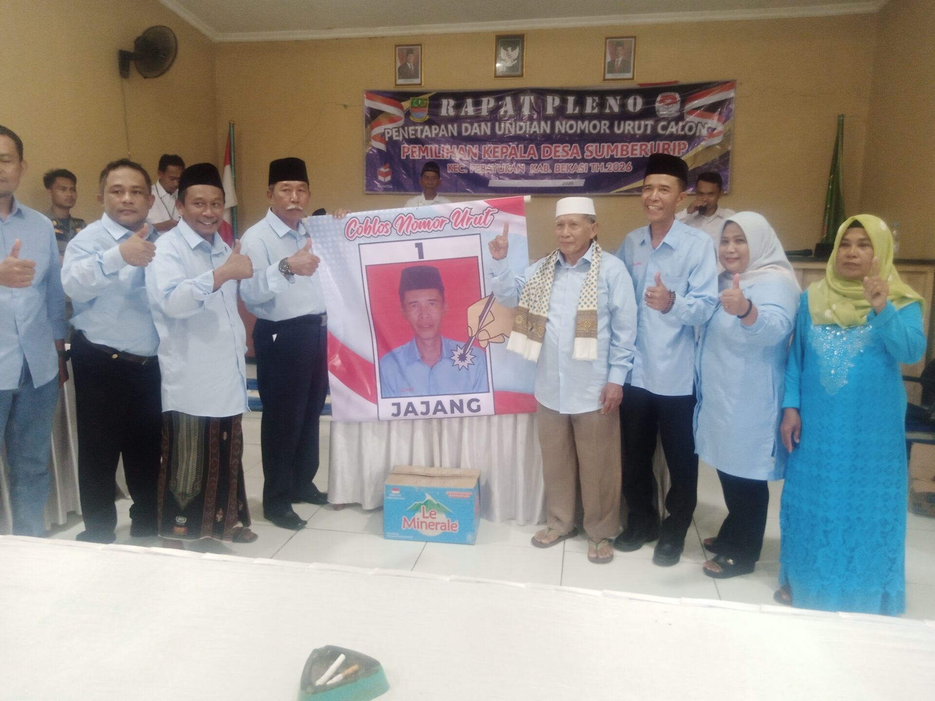 H.Jajang Resmi Maju sebagai Calon Kades Sumberurip Nomor Urut 1