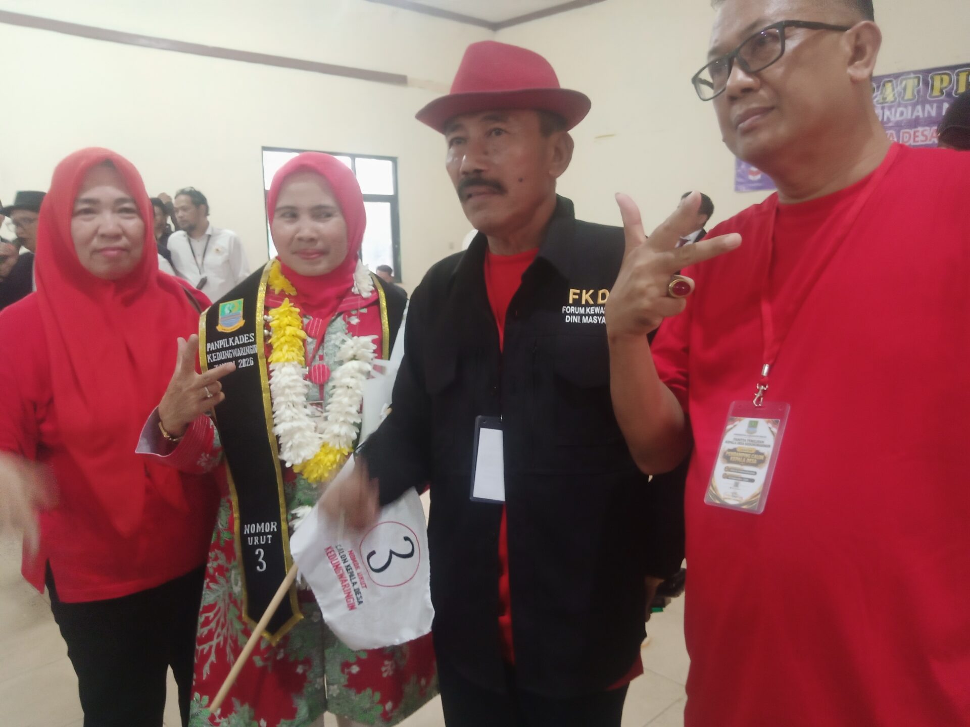 Hj.Tita Komala, S.Pd.I.Dapat Nomor Urut 3 di Pilkades Kedungwaringin Usung Perubahan Total