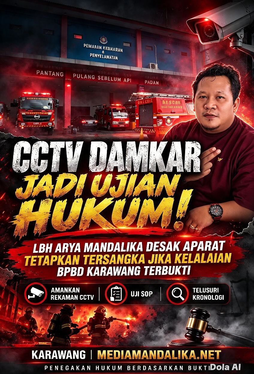 CCTV DAMKAR JADI UJIAN HUKUM! LBH ARYA MANDALIKA DESAK APARAT TETAPKAN TERSANGKA JIKA KELALAIAN BPBD KARAWANG TERBUKTI