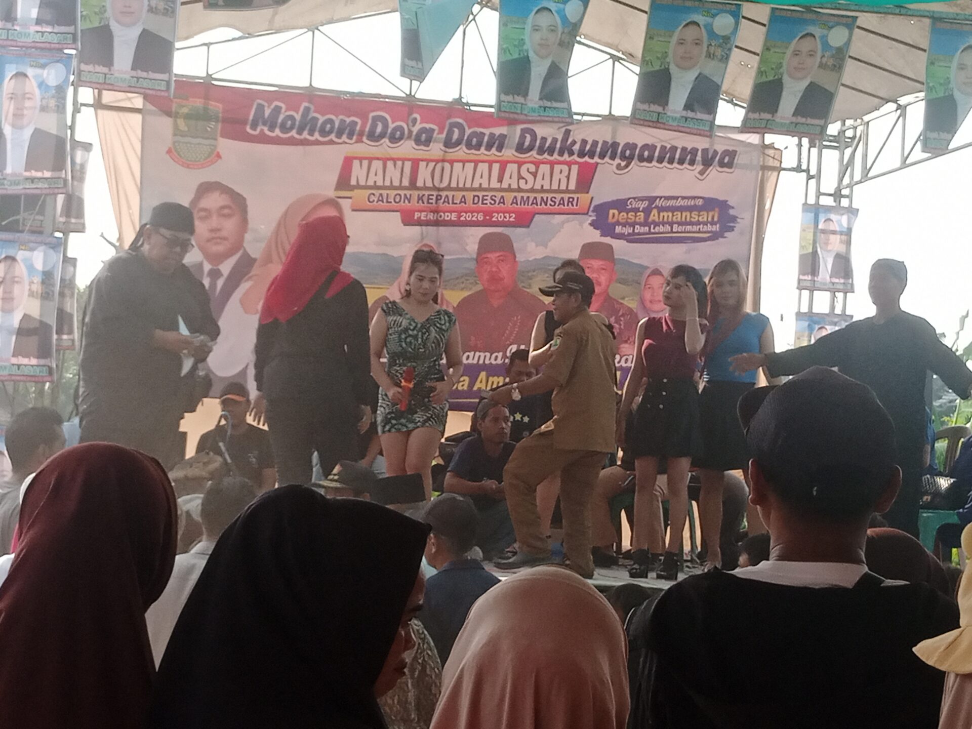 Kades Amansari Diduga Kampanye Dukung Salah Satu Pilkades No Urut 2 Pihak Kecamatan Harus Turun tangan Kasih Sanksi